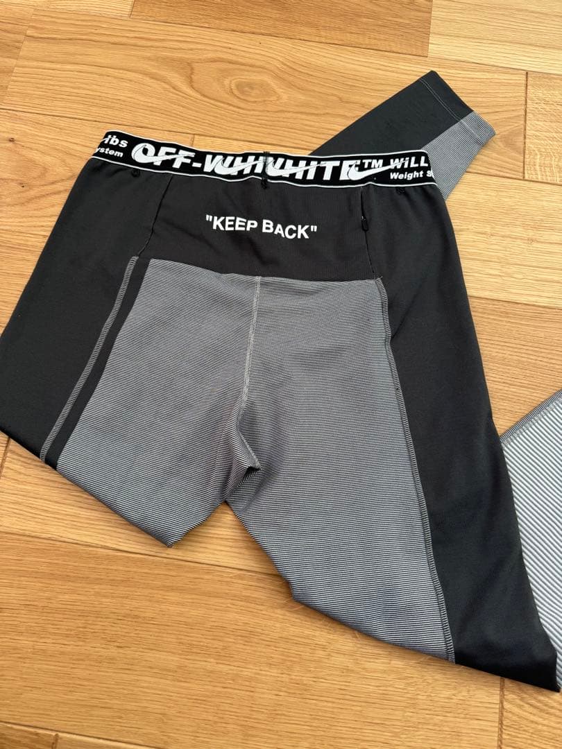 OFF-WHITE Nike トレーニングボトムス グレー　スパッツ
