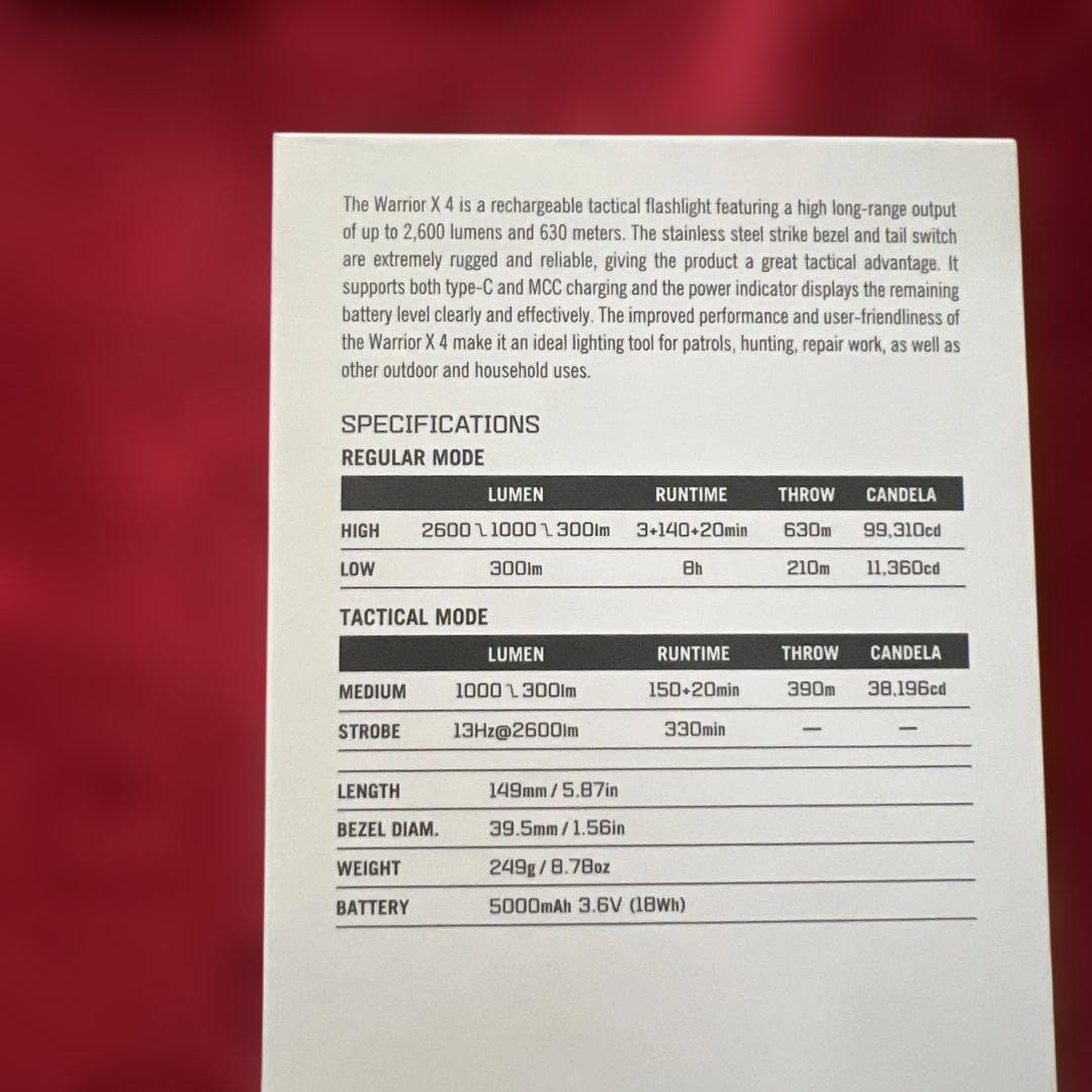 Olight オーライト WARRIOR X 4 CAMOFLAGE 希少　迷彩