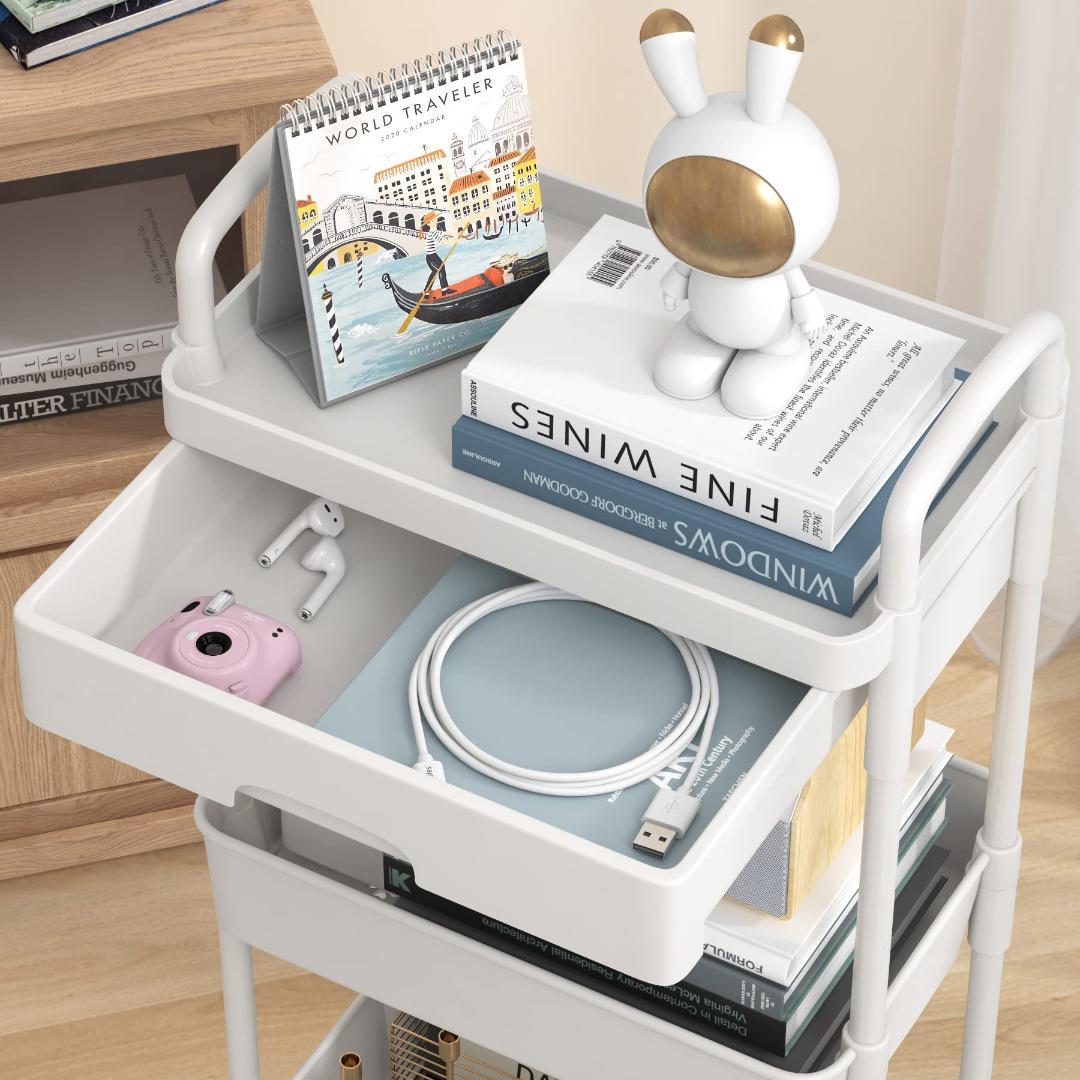 棚 引き出し 収納ラック キャスター 360度回転