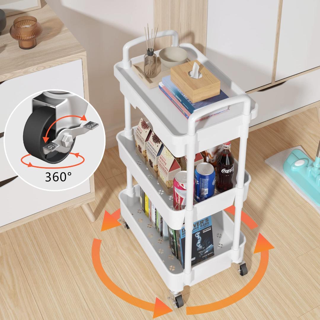 棚 引き出し 収納ラック キャスター 360度回転