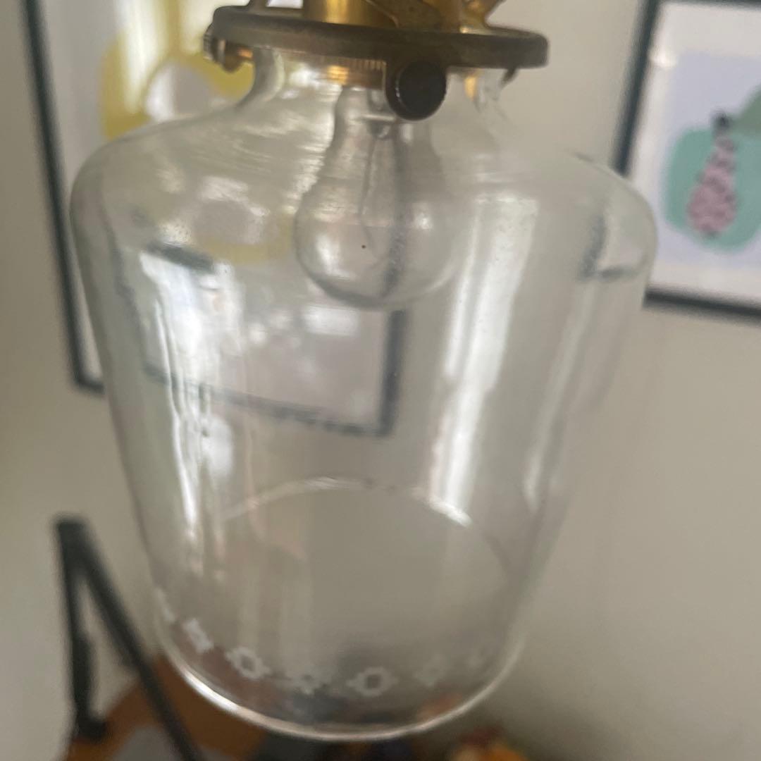 クリアガラス ペンダントライト 2灯