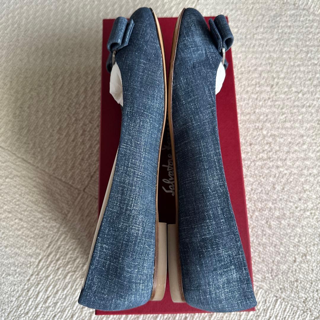 Salvatore Ferragamo デニム フラットシューズ