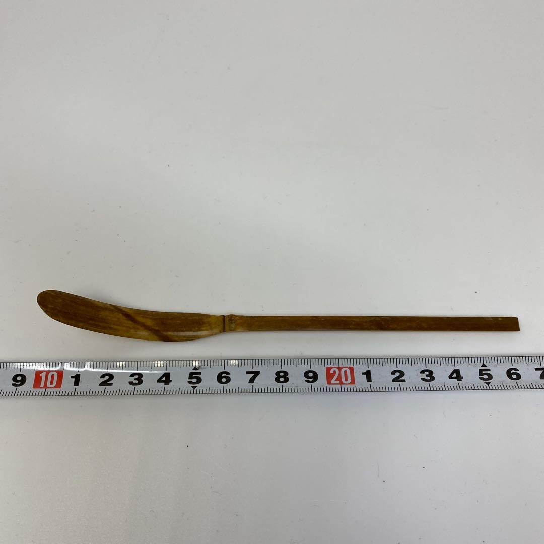 ☆茶3 奥田宗春作　紹尚師　銘：一福　茶杓　共箱　東さ7-0407③