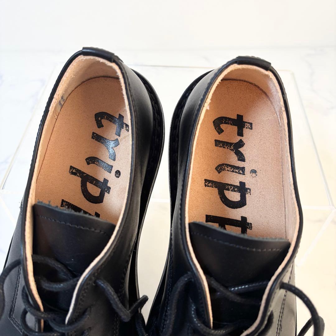 トリッペン 38 スプリント BOX レースアップ レザーシューズ ブラック