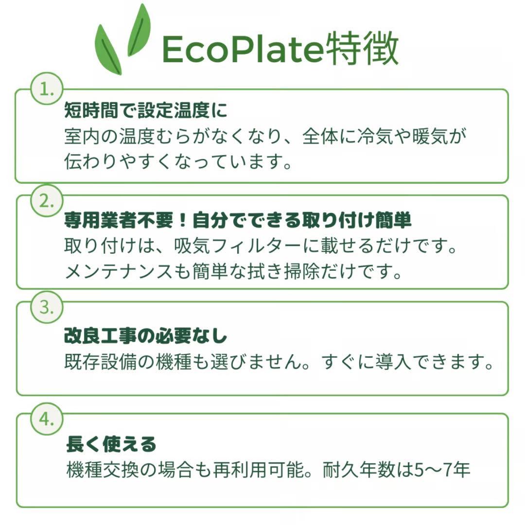 【電気代削減】エコプレート eco-plate 2枚