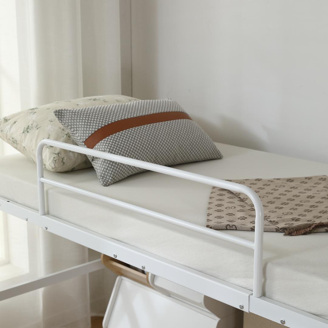 【高さ90cm、SDセミダブル】ロフトベッド省スペース 収納 北欧風 WHITE