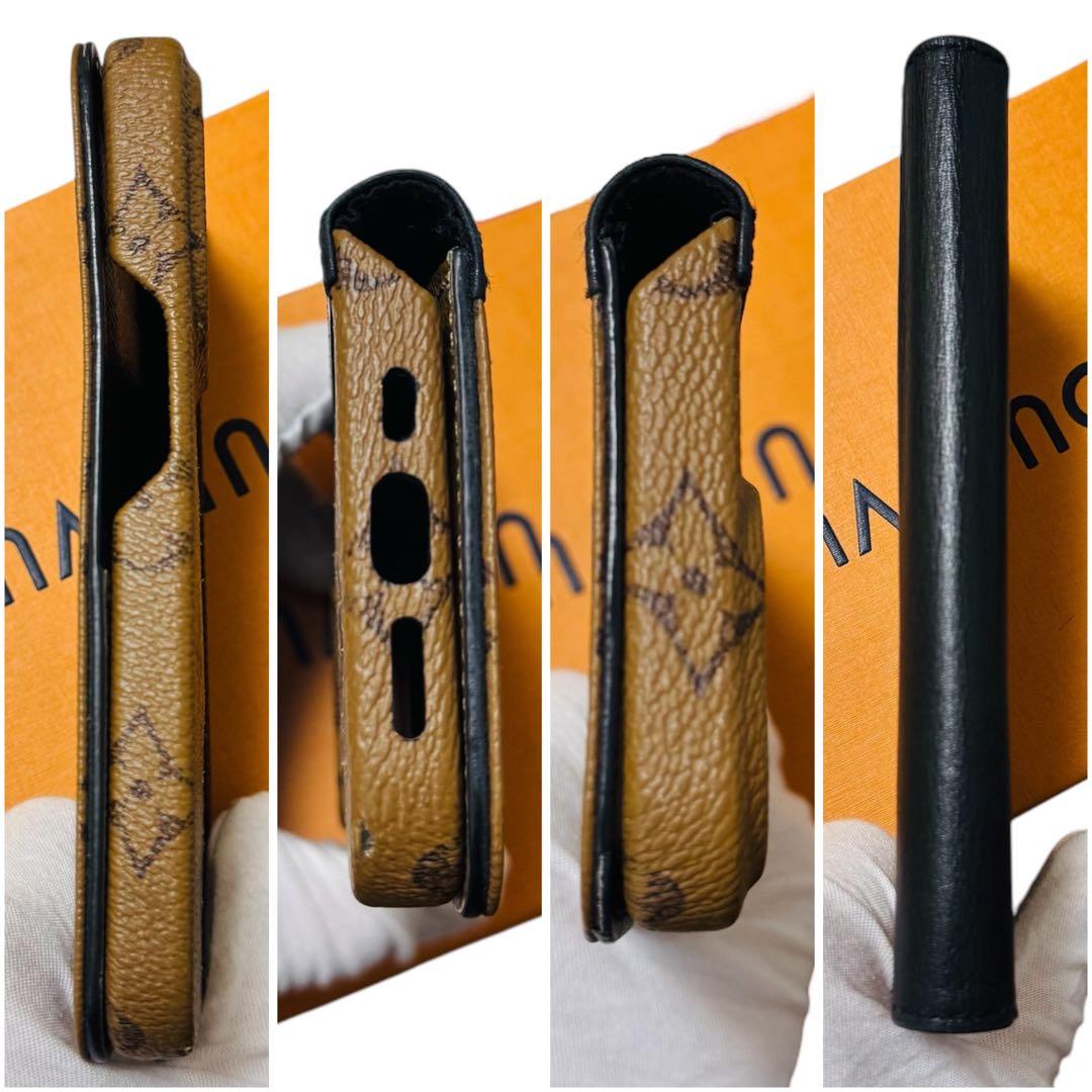 【美品】 ルイヴィトン iPhone15pro フォリオ モノグラムリバース