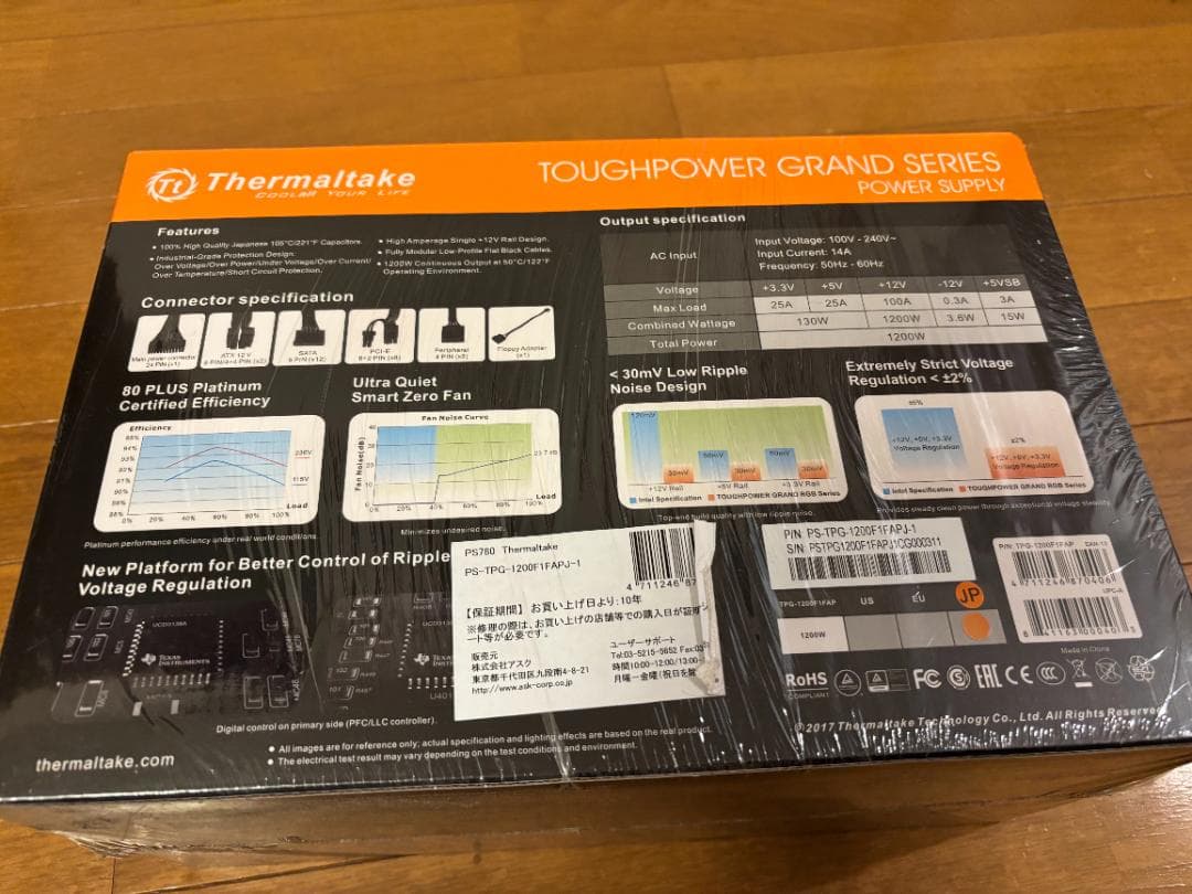 新品Thermaltake Toughpower Grand RGB 1200