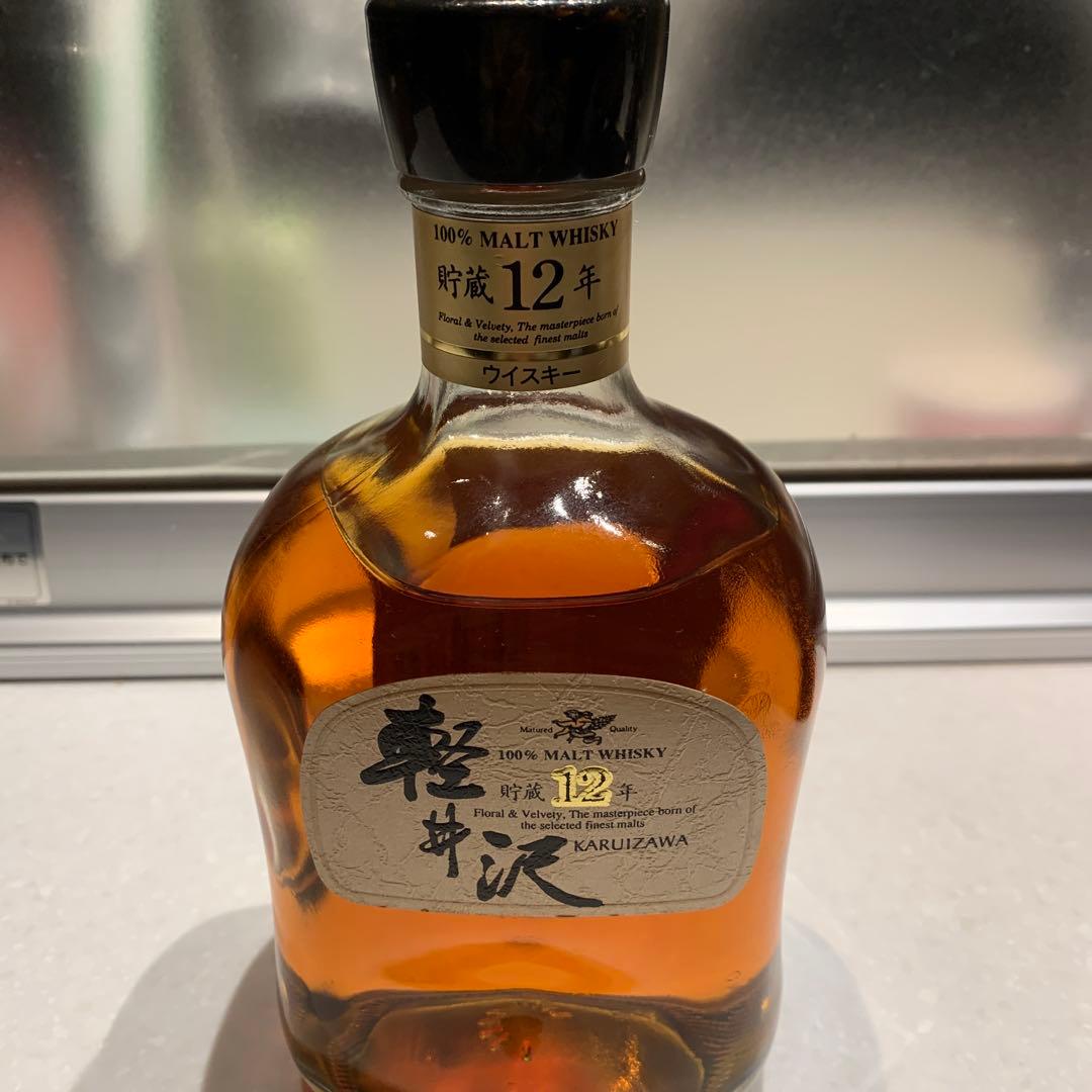 軽井沢貯蔵12年100％モルトウイスキー上箱付き(箱無傷)お値下げしました。
