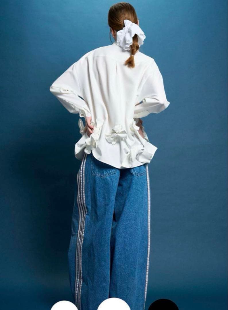 トップス THETOE Kordela Twist Shirt white