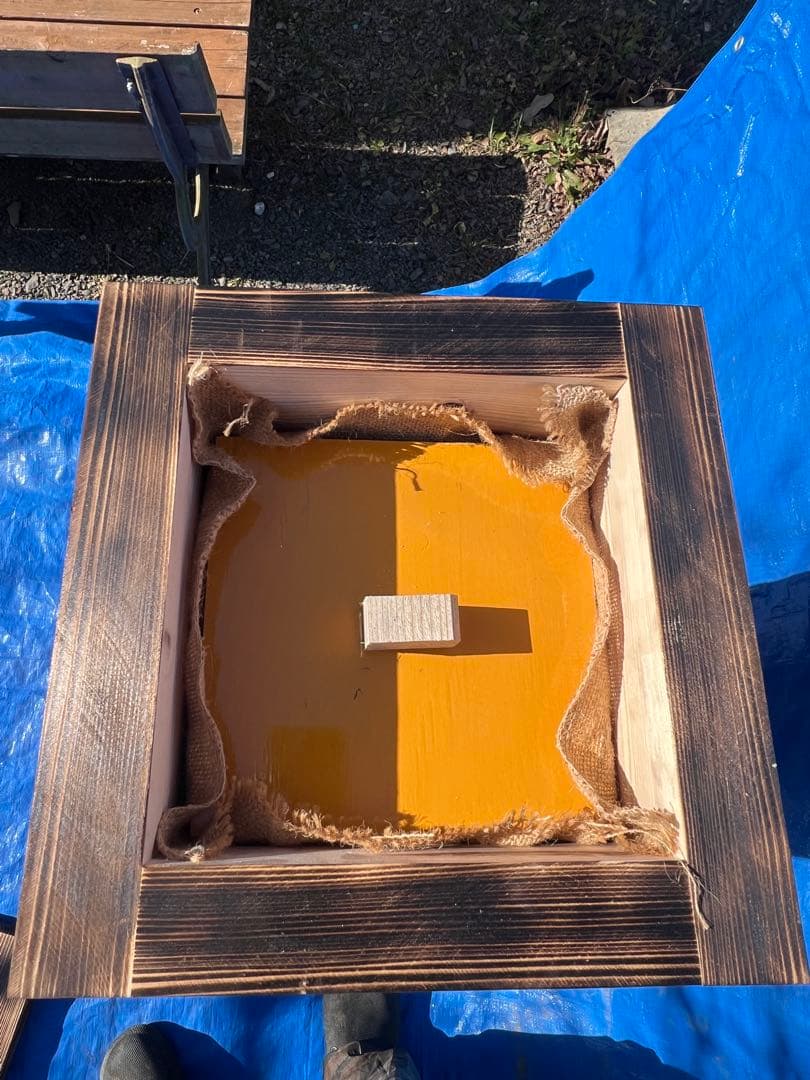 ニホンミツバチ　営巣用巣箱5段　板厚4.5cm　気候変動対応型　重箱式巣箱