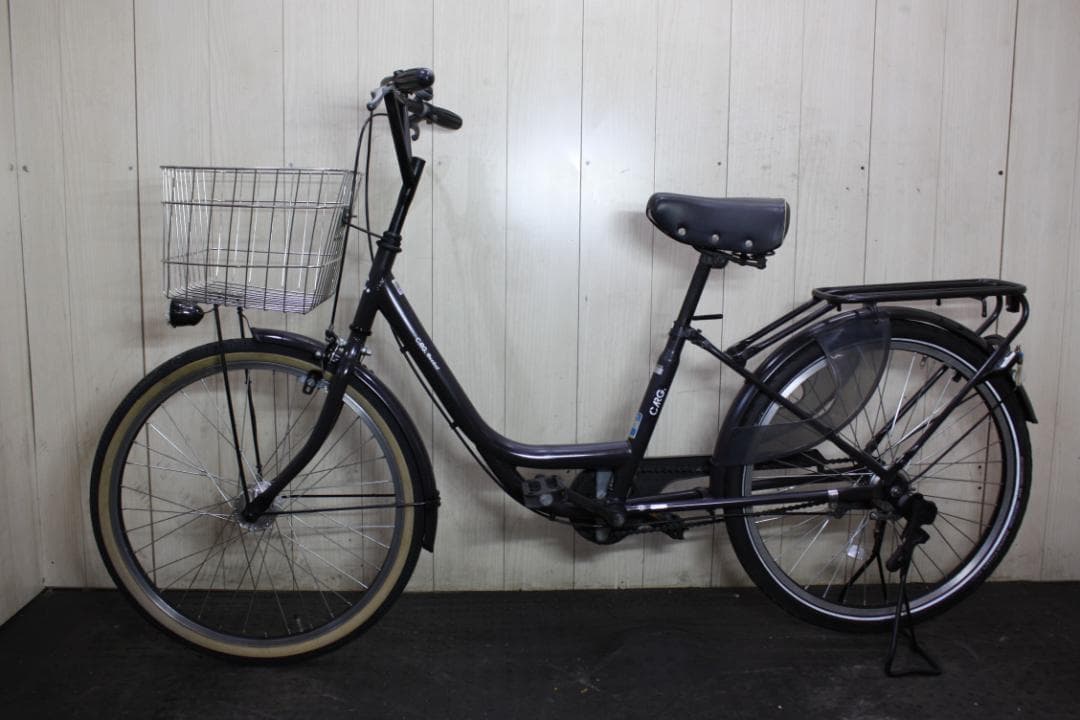 CARG BUCKET 24型AUTO LED 6速 軽快シティーサイクルBAA