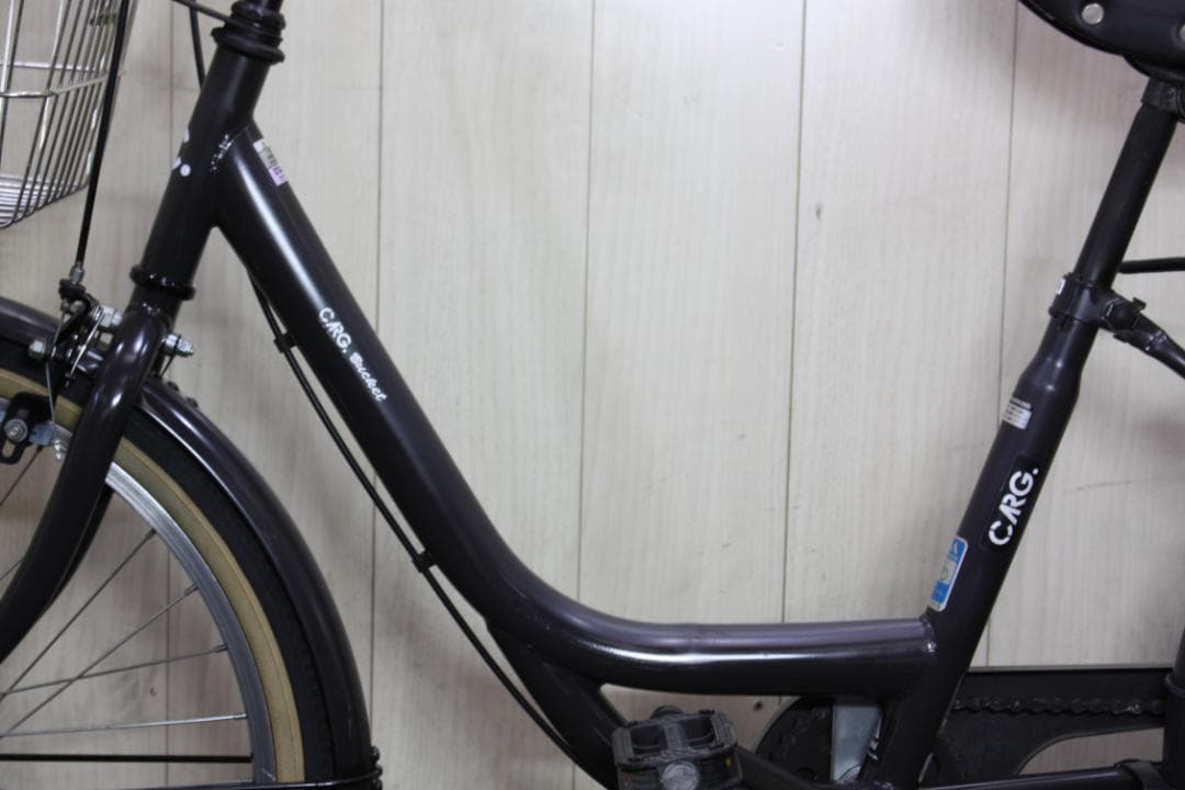 CARG BUCKET 24型AUTO LED 6速 軽快シティーサイクルBAA