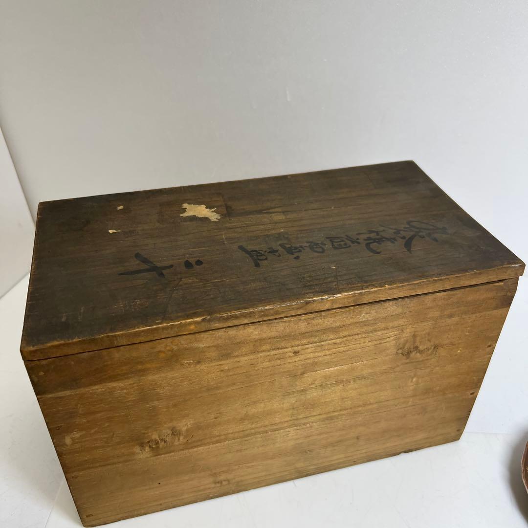 九谷焼　扇面画小皿　20枚　木箱付　直径12.5㎝　タトチ　東さ8-0124①