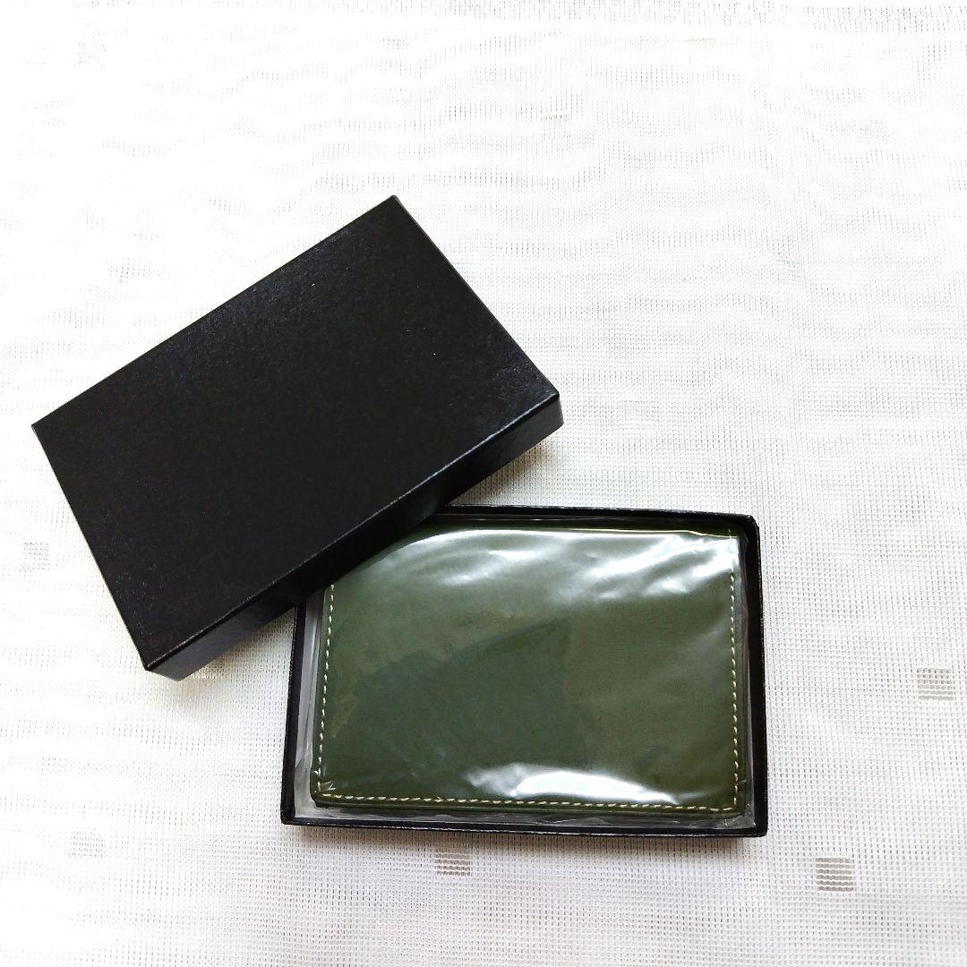未使用　ソメスサドル [SOMES SADDLE]　名刺入　モスグリーン　箱付