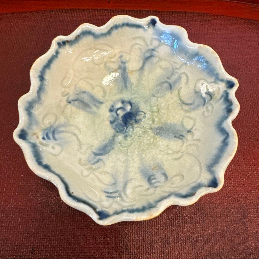 イムサエムさんの小皿2枚 ブルーの花柄 使いやすい