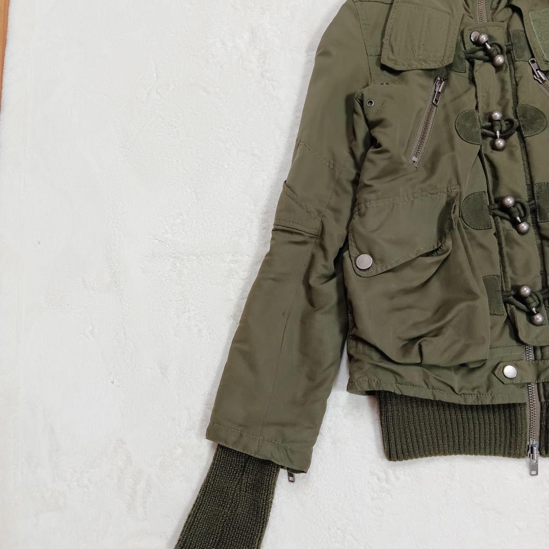 スライ SLY ラクーンファーモッズコート フェアリーグランジ カーキ Y2K