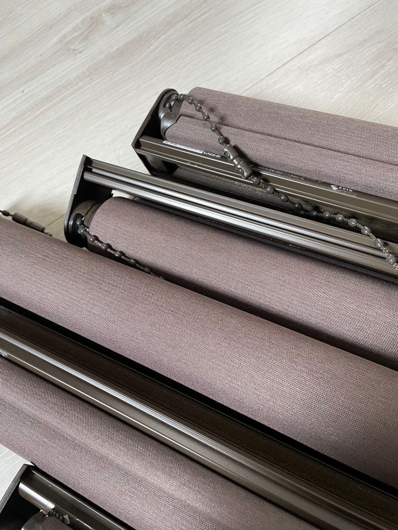 送料無料！5本セット⭐︎美品⭐︎180センチタチカワ遮光ブラウン ロールスクリーン