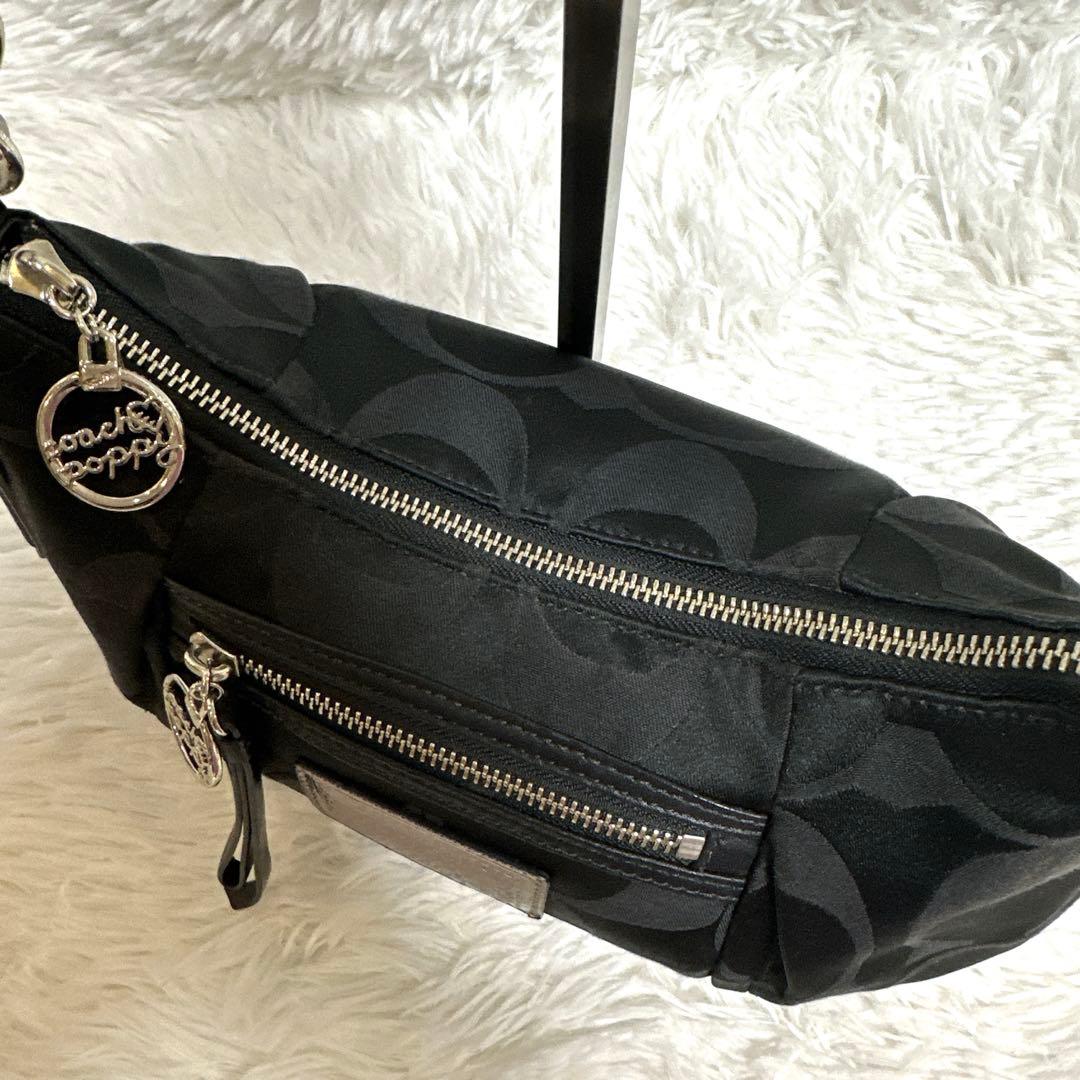 COACH コーチ　ポピー　黒　ワンショルダーバッグ ハンドバッグ　y2k