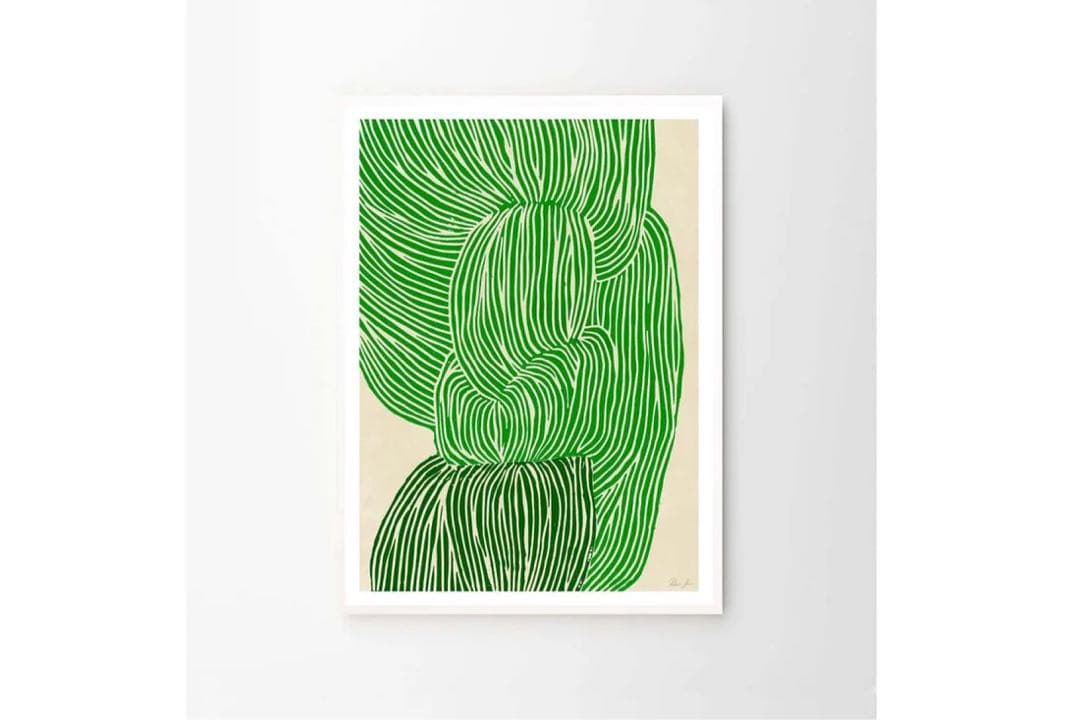 【フレーム付】THE POSTER CLUB Green Ocean 50×70