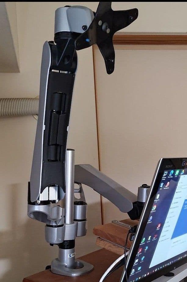 ♦️⑦SANWA SUPPLY 水平垂直モニターアーム2面 CR-LA1007