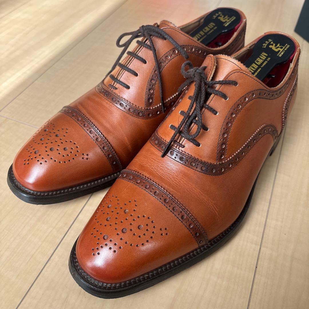 【美品】スコッチグレイン　インペリアルⅢ　ブラウン　25cm