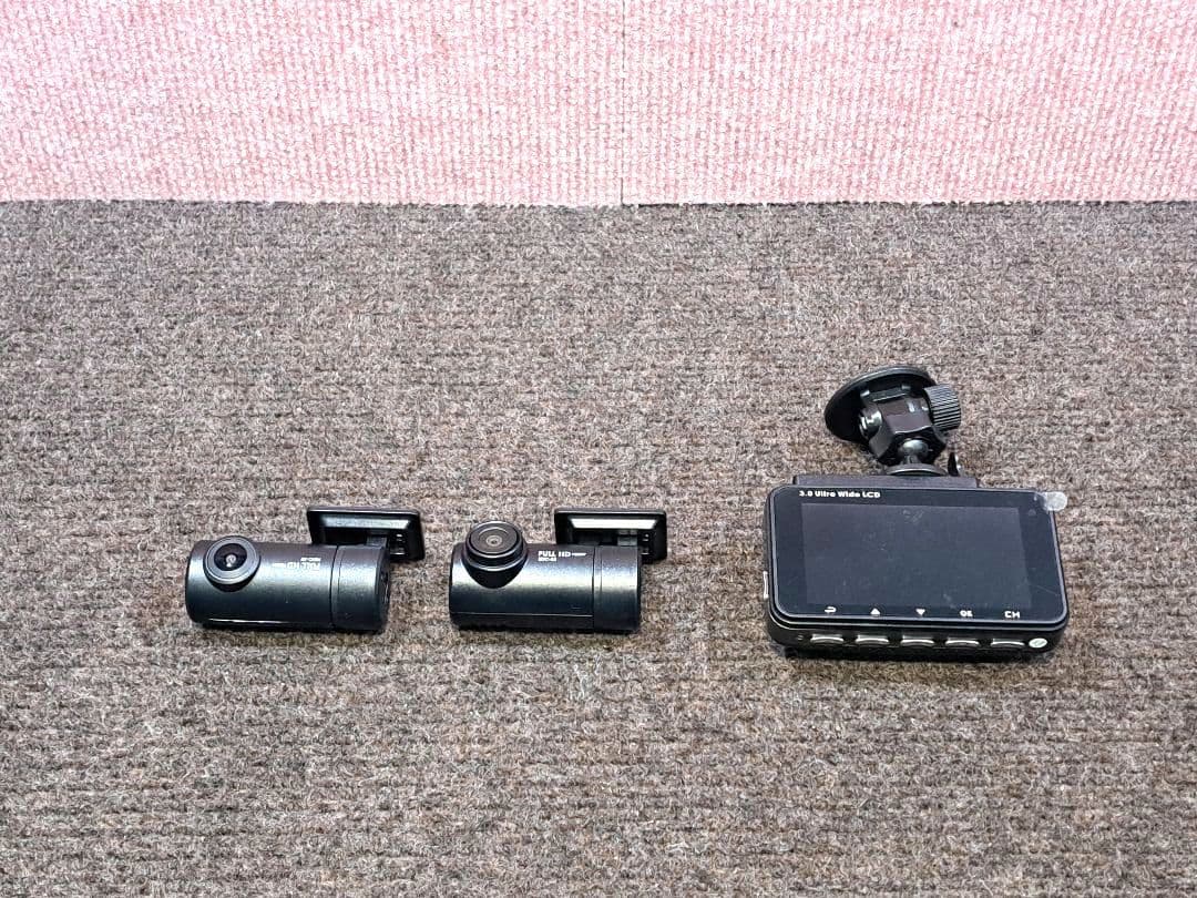 3カメラ・取説付★日本電機サービス製 DRC-35ST 駐車監視!★動作良好