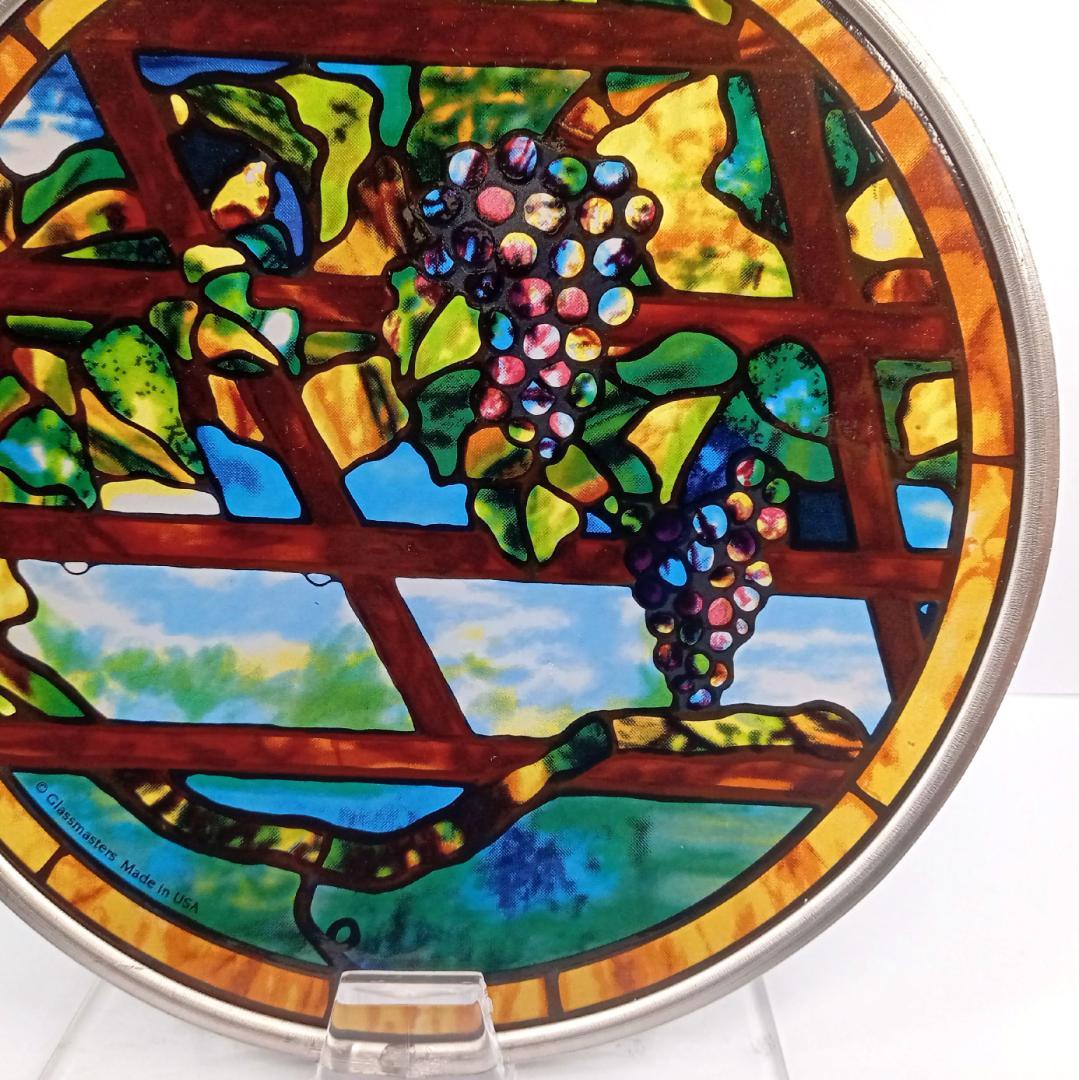 ルイスCティファニー ステンドグラス ぶどう蔓 円型 グラスマスターズ社