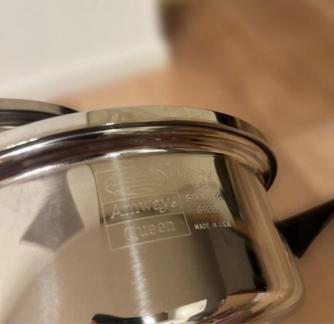 アムウェイ Amway　 クィーンクックウェア　 ソースパン　蓋付き　鍋　片手鍋