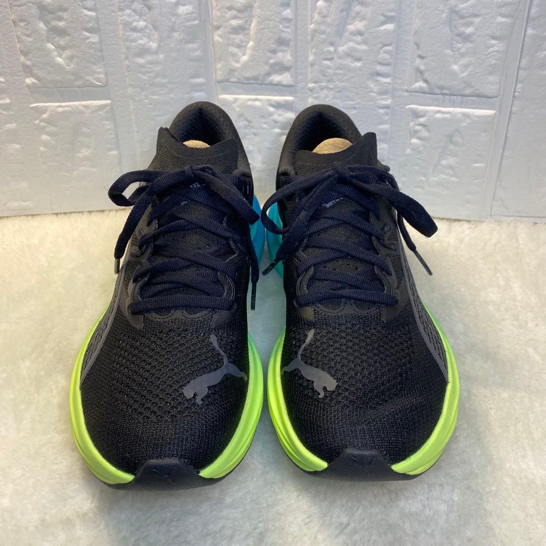 【美品】PUMA DEVIATE NITRO 3 25cm ブラック