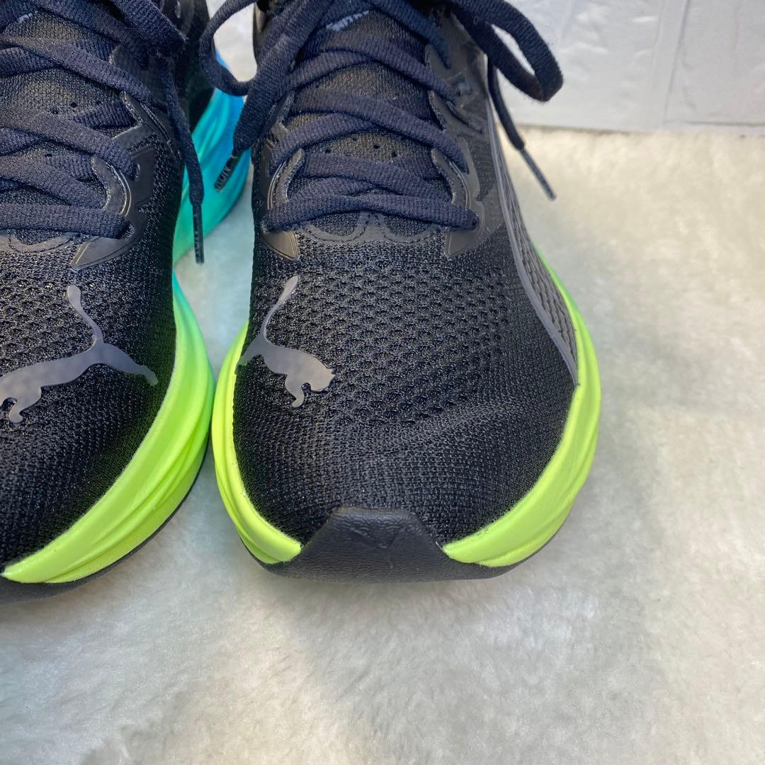 【美品】PUMA DEVIATE NITRO 3 25cm ブラック