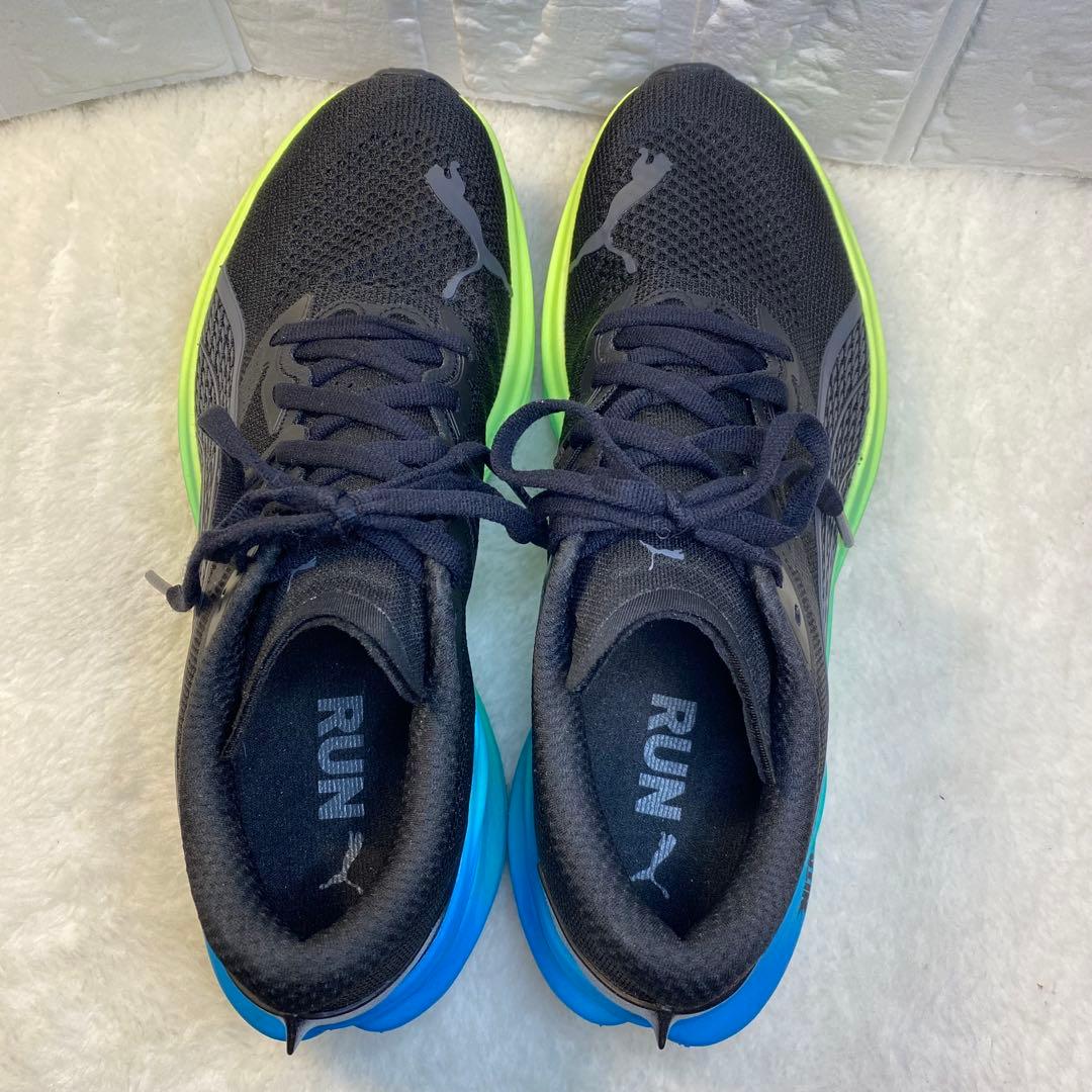 【美品】PUMA DEVIATE NITRO 3 25cm ブラック