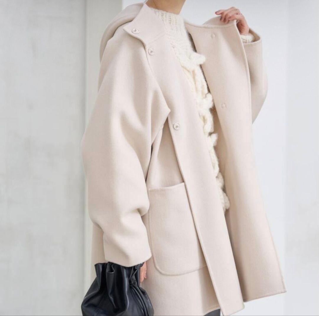 【未使用】IENA イエナ SUPER120 ダブルフェイスフードコート