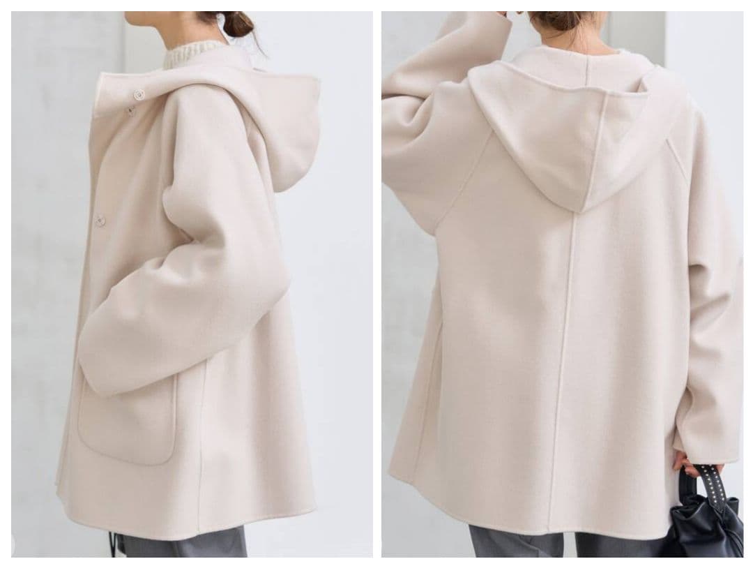 【未使用】IENA イエナ SUPER120 ダブルフェイスフードコート