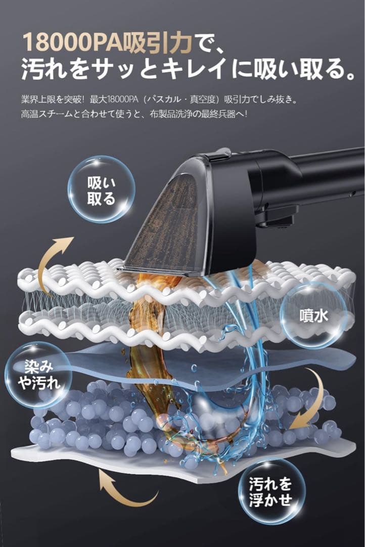 【みっくん】yadea スチーム式リンザー洗浄機