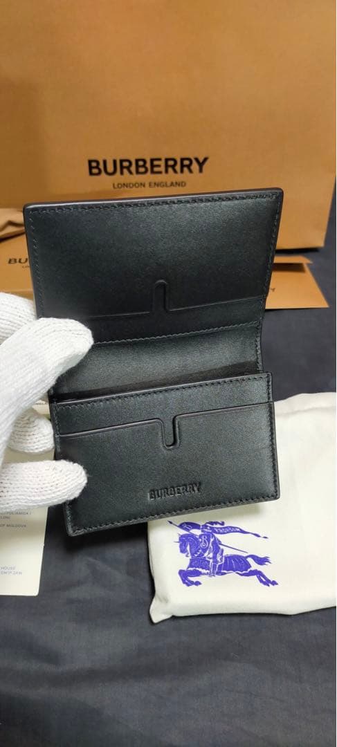 Kuri　　BURBERRY カードケース ブラック