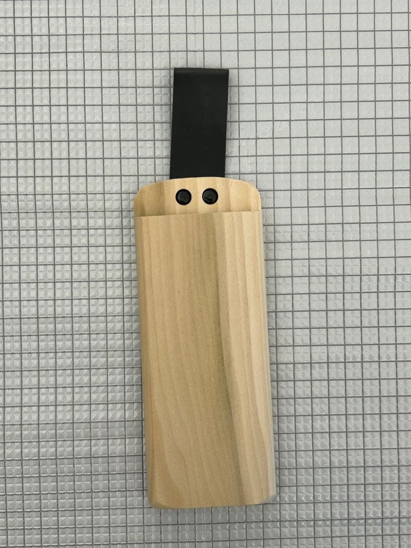 包丁 収穫 黒打 収穫包丁 両刃 木サヤ付 135mm