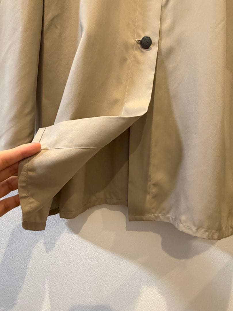 agnes b. アニエスベー　フランス製　シルク100％　長袖シャツ　ブラウス