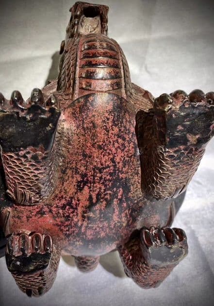 銅器 仏教 竜龍亀香炉 ツル古美術 コレクション品 銅製 工芸品 彫刻装飾品置物