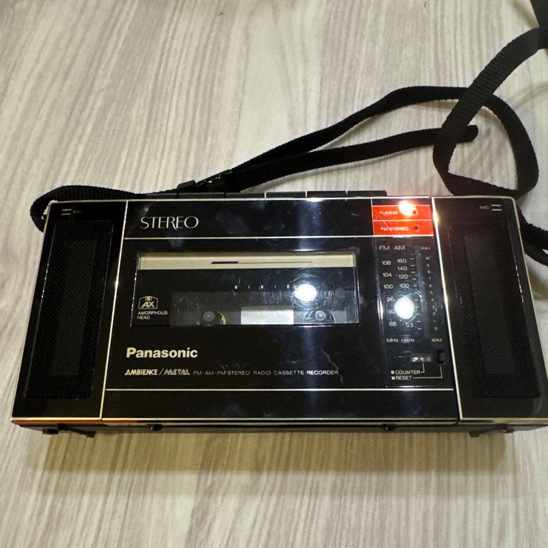 ナショナル National RX-F40 ラジカセ 通電ok