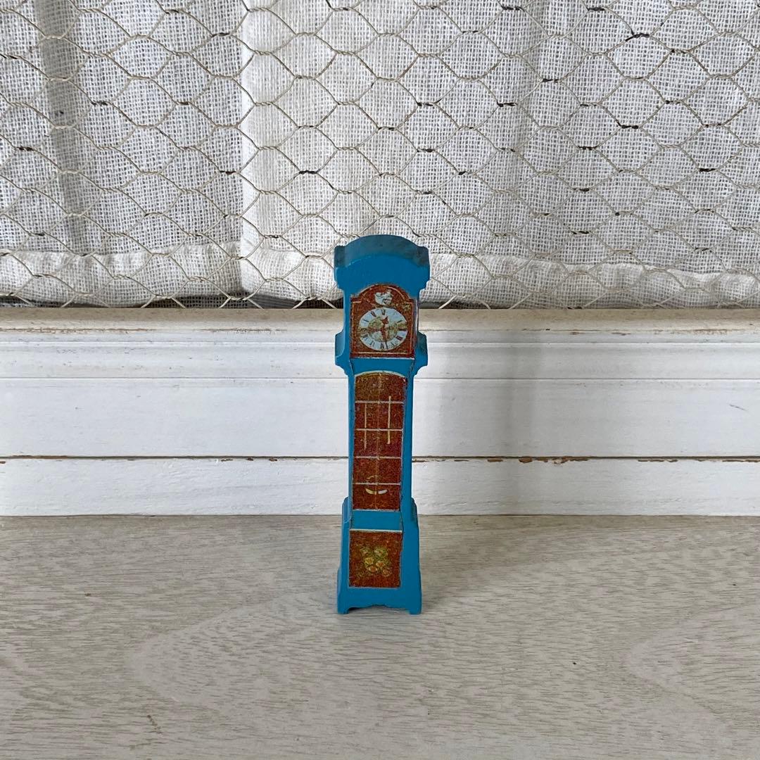 青い時計台　ミニチュア　ドールハウス　スウェーデン　北欧　ヴィンテージ
