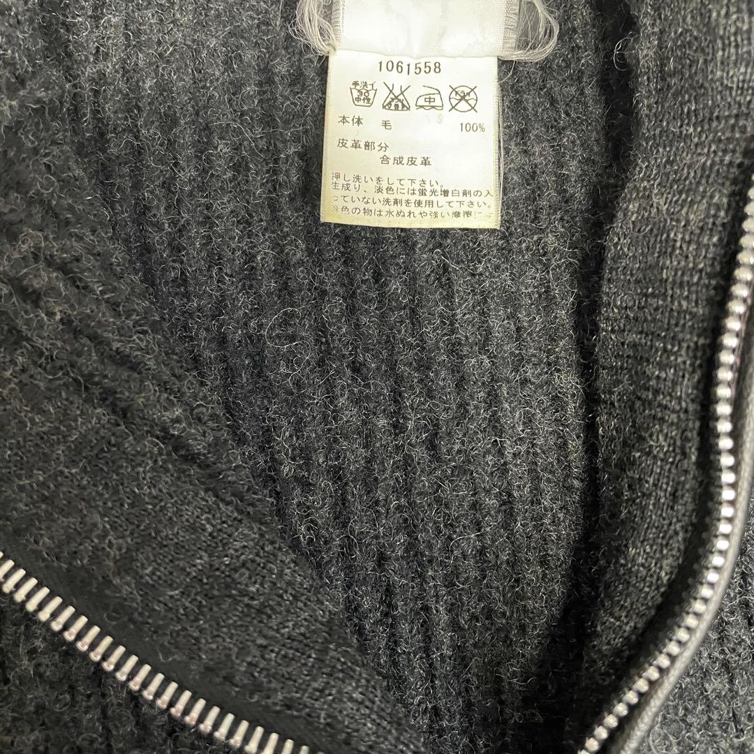 90s フランス製 agnes b. HOMME riri ドライバーズニット