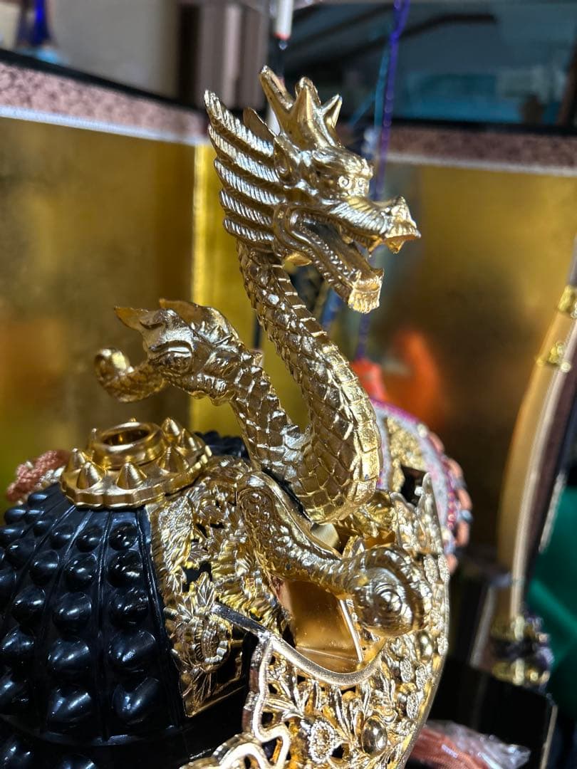 豪華 五月人形 金色 兜
