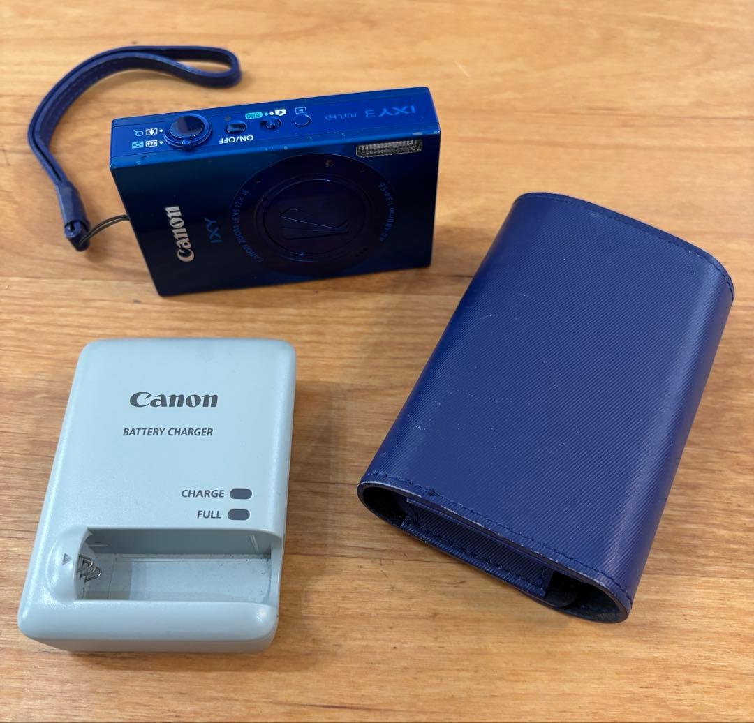 Canon IXY 3 青　コンパクトデジタルカメラ