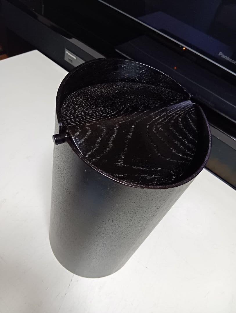 SAITO WOOD　サイトーウッド　モダン　ブラック　ウォールナット　ゴミ箱