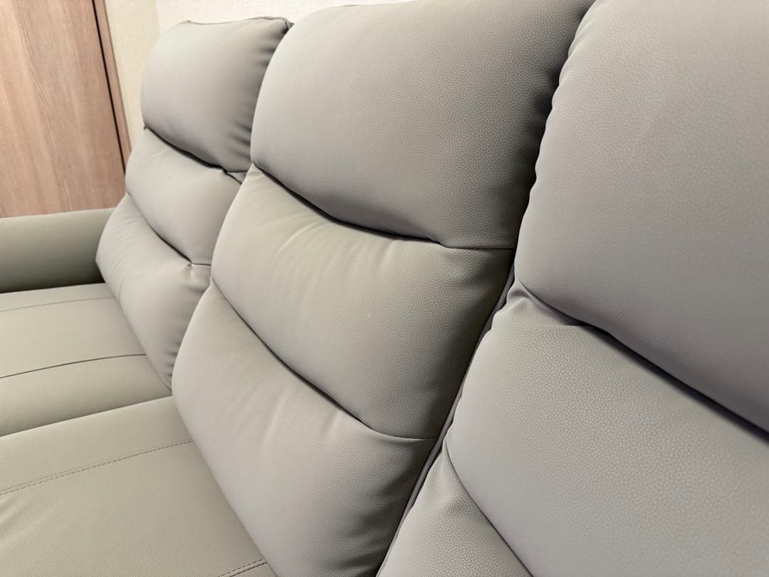 【美品】電動リクライニングソファ｜ニトリNビリーバ3 Nシールド GY