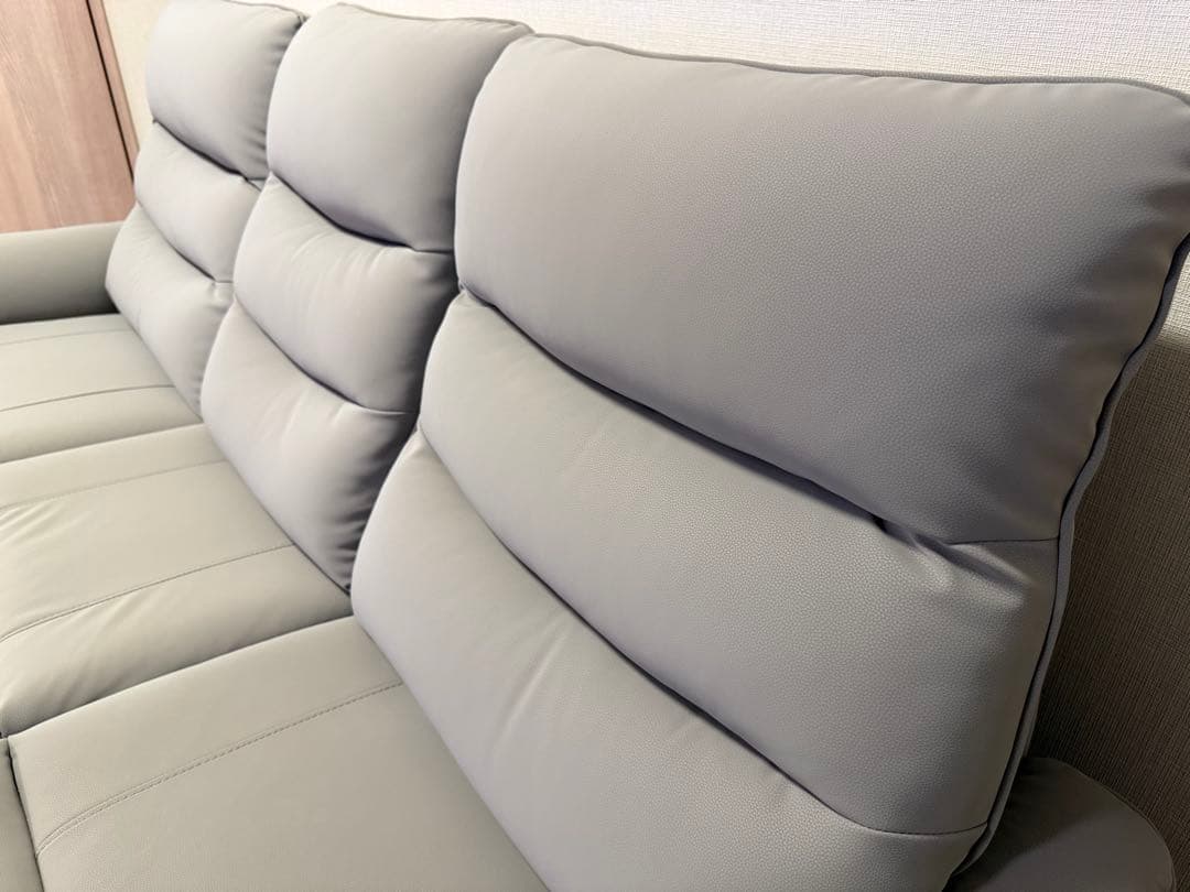 【美品】電動リクライニングソファ｜ニトリNビリーバ3 Nシールド GY