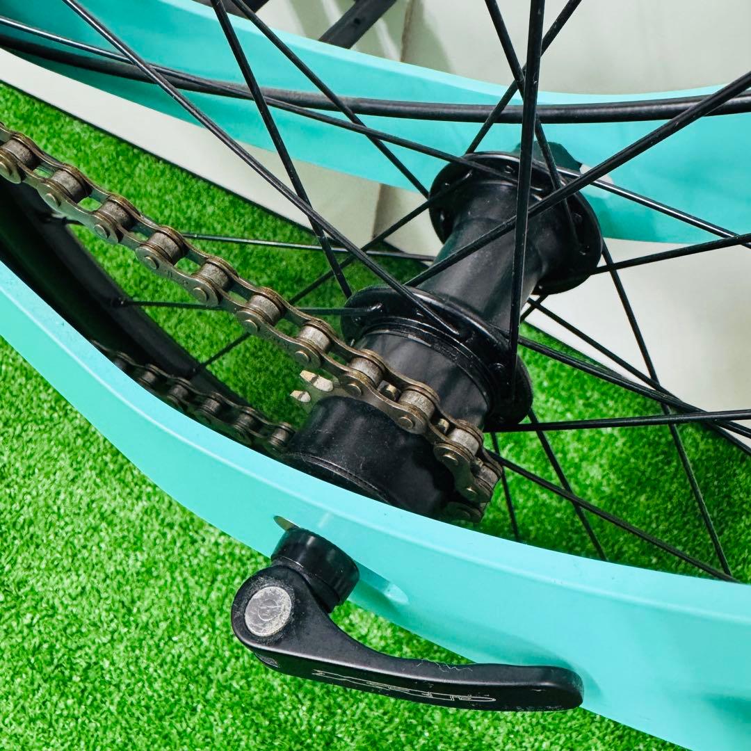 美品 halfbike2 ハーフバイク 折りたたみ自転車 ブルー 20インチ