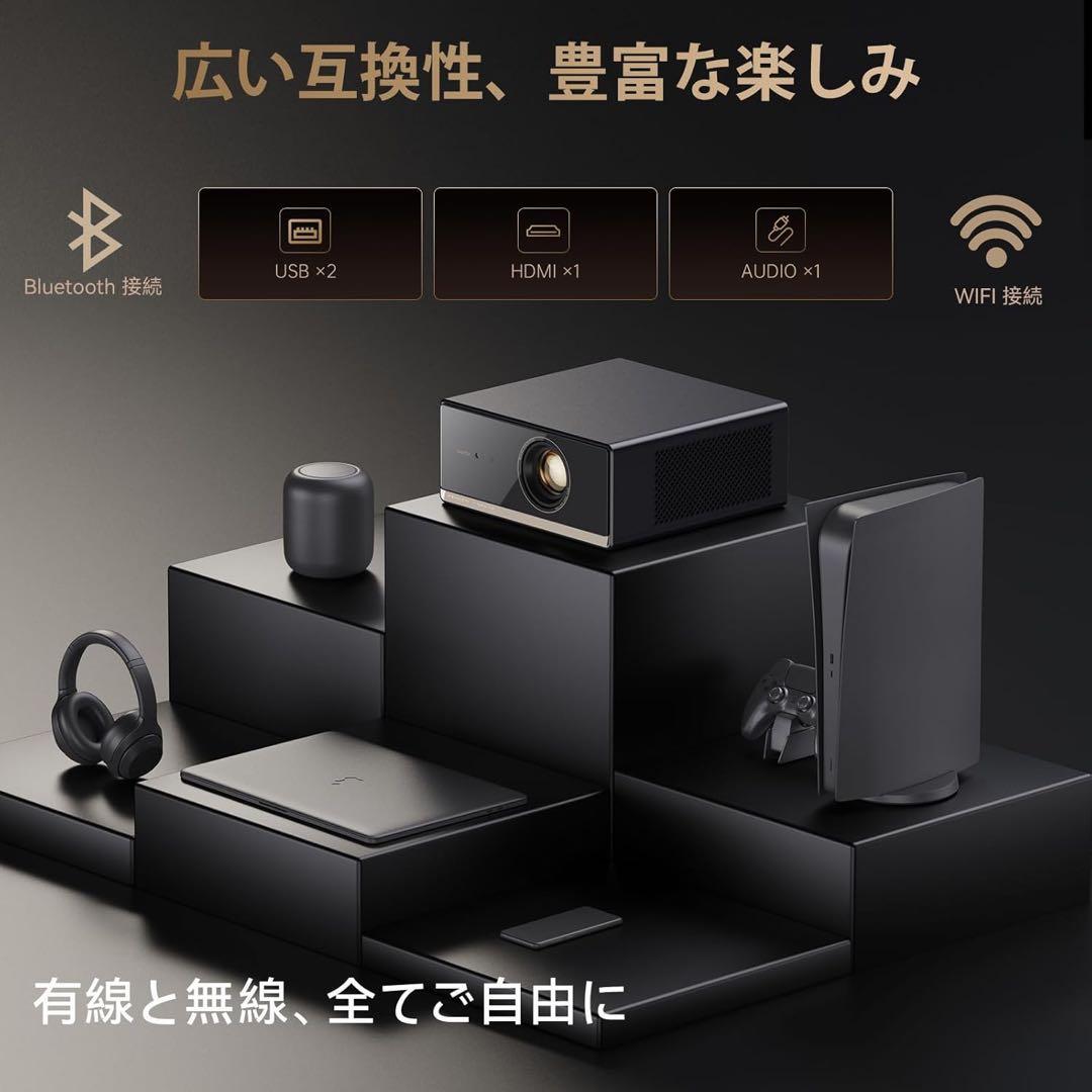 Wanbo X5 Pro プロジェクターGoogle TV搭載 4K対応フルHD