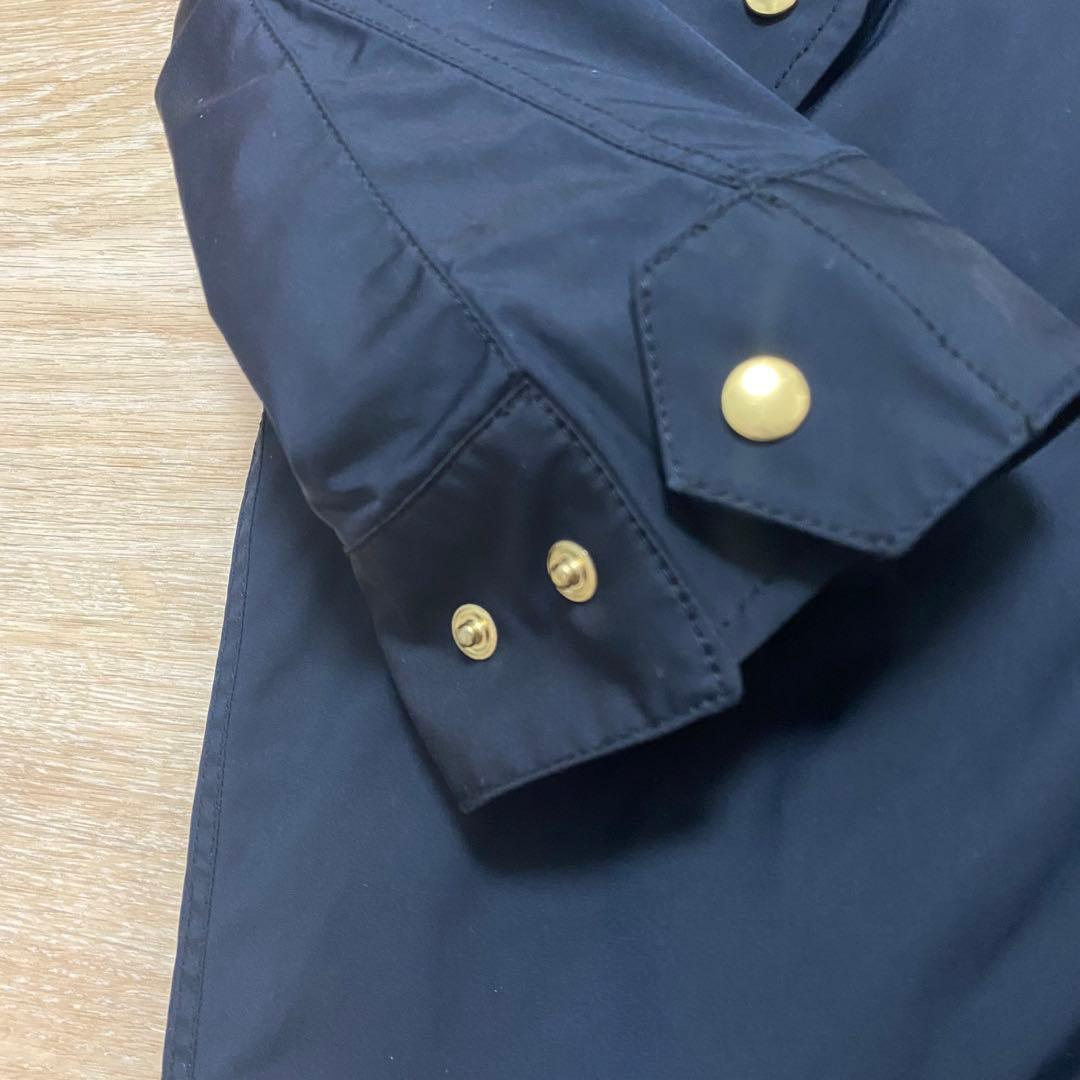 極美品 グリーンレーベルリラクシング SC モッズコート ロング 38 ネイビー